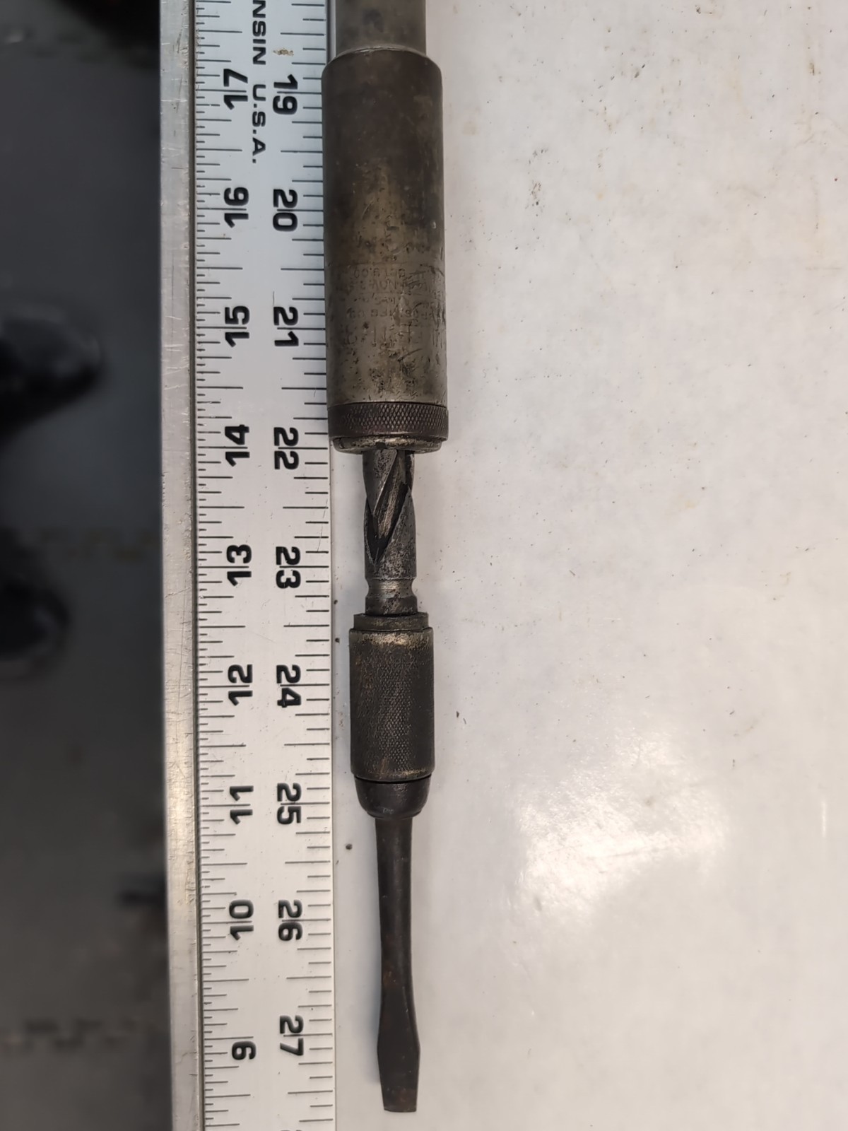 RARE ANTIQUE NORTH BROTHERS YANKEE # 81 RACHETING PHILLIPS SCREWDRIVER
