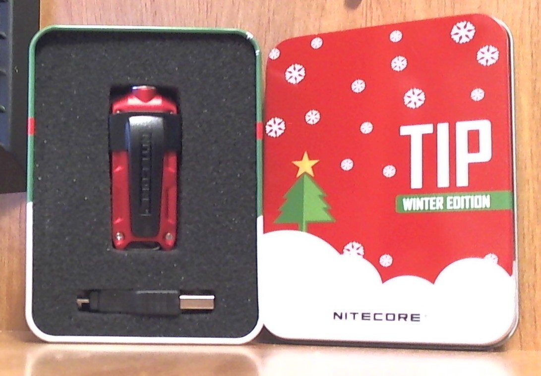 NITECORE TIP Stainless Steel (Green/Red) 360 Lumen mini flashlight
