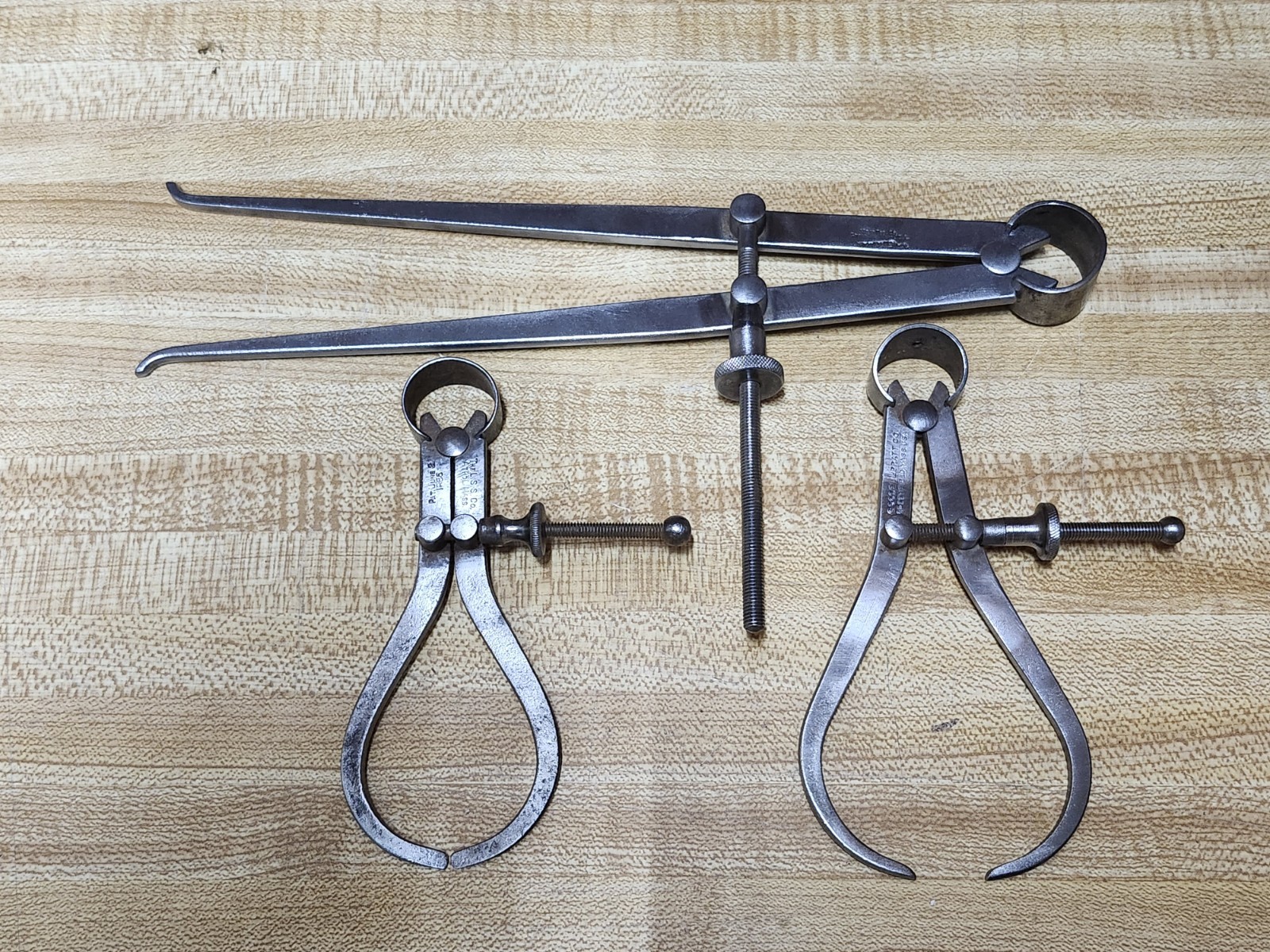 Vintage Calipers / Dividers, Starrett, Goodell-Pratt, & Mass Tool Co.