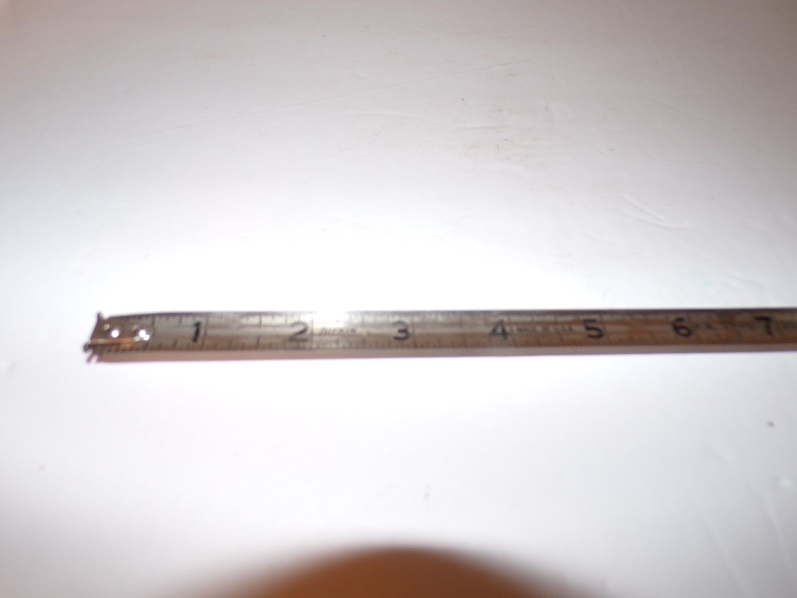 Vintage LUFKIN RULE CO. ROUND 8’ METAL TAPE MEASURE Saginaw, Mich Pat Pend