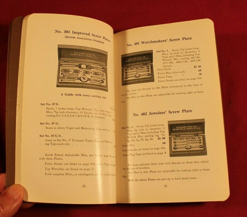 VIntage S.W.Card Catalog No. 30 – 1922