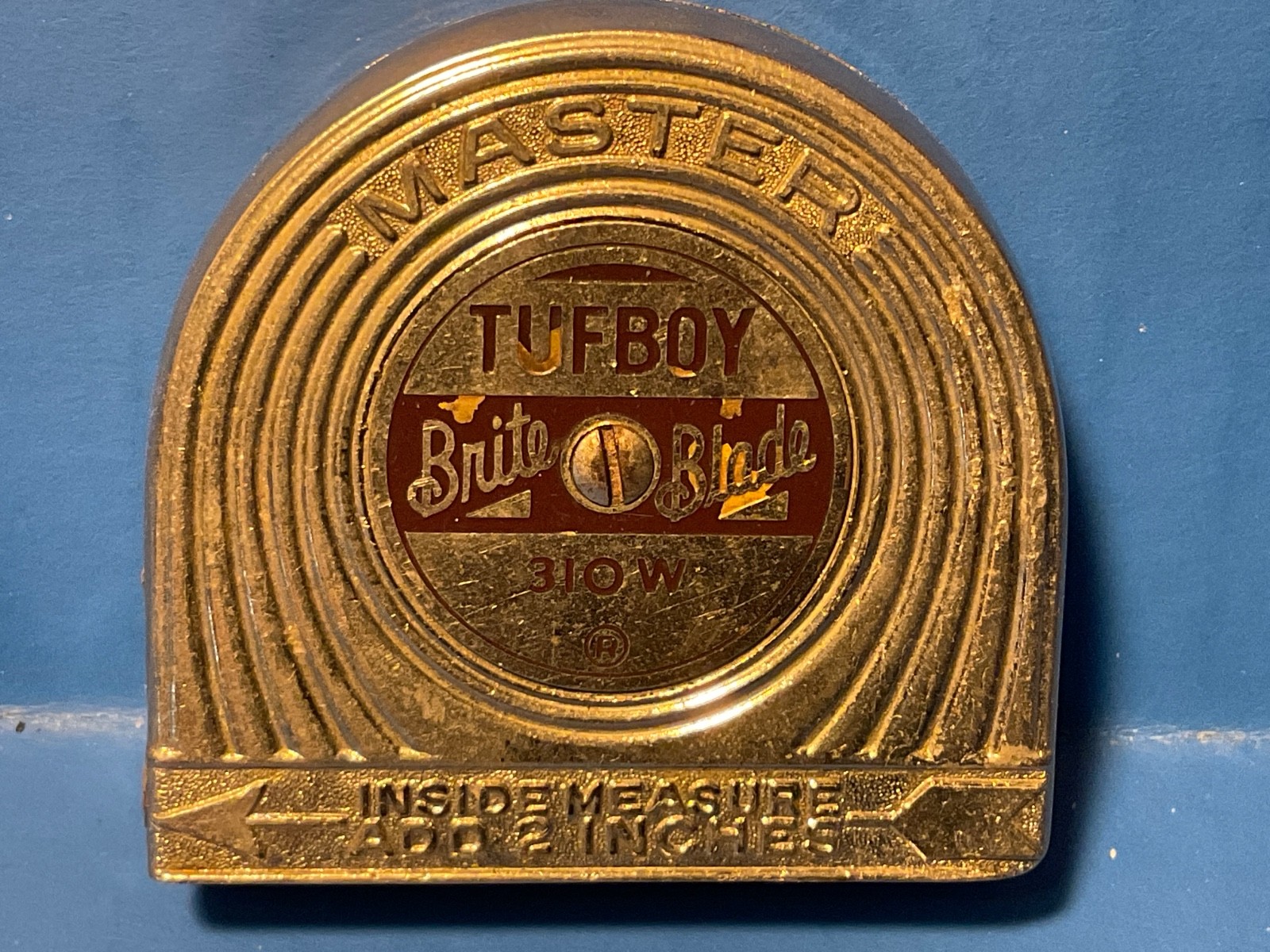 VINTAGE – MASTER – Tufboy 310W Tape Measure – 12 Ft Brite Blade – USA 1940’s
