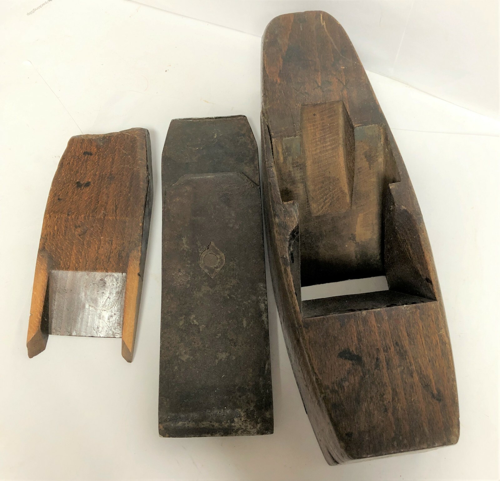 D R Barton Coffin Shaping Plane 1832 Charles w/ Buck Blade