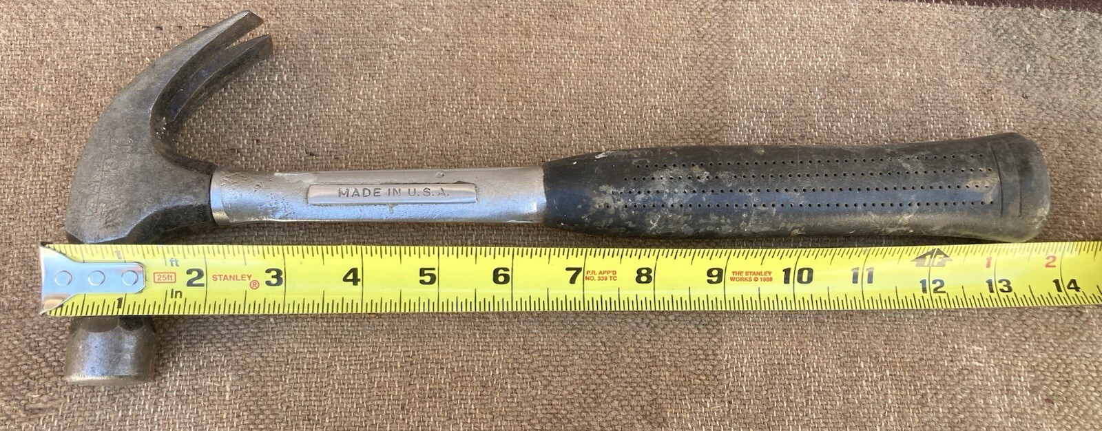 Stanley 16oz Nailmaster Claw Hammer Rubber Grip Steel Handle Indestructible!!