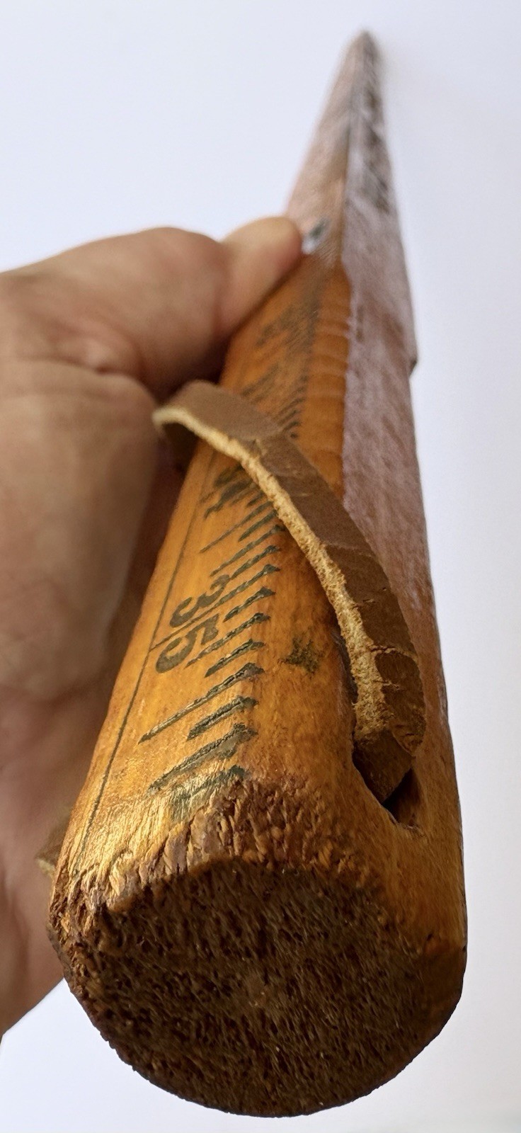 Rare Vintage Leary & Owen’s Equipment Co. Advertising Tapered Wooden Yardstick