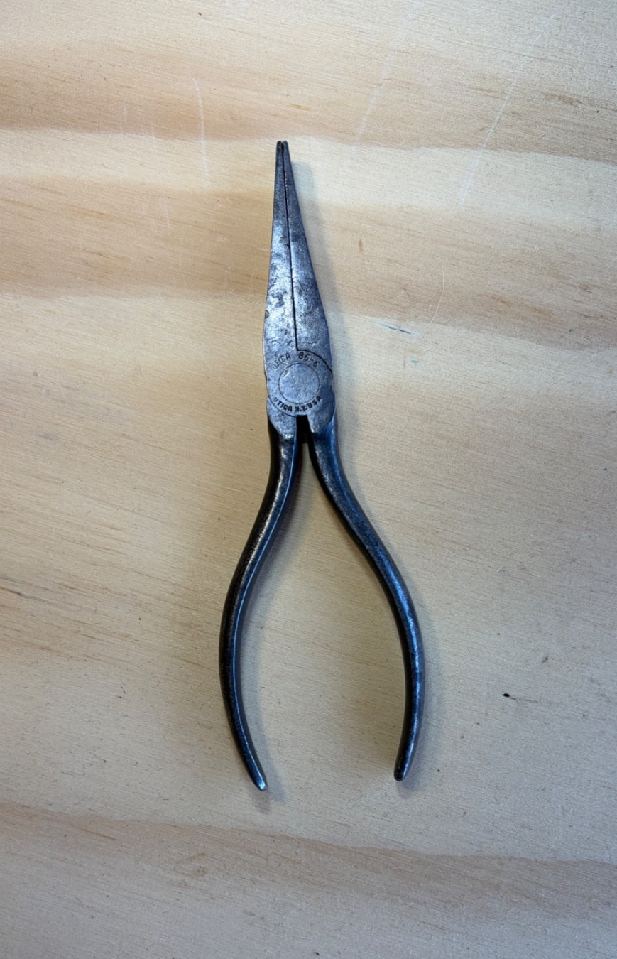 Utica 6 inch duck bill pliers No. 86-6 Made in Utica, NY