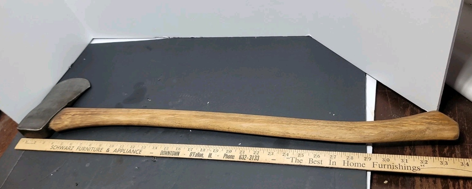 Vintage Shapleigh Hardware Co. Axe Head Diamond Edge with handle