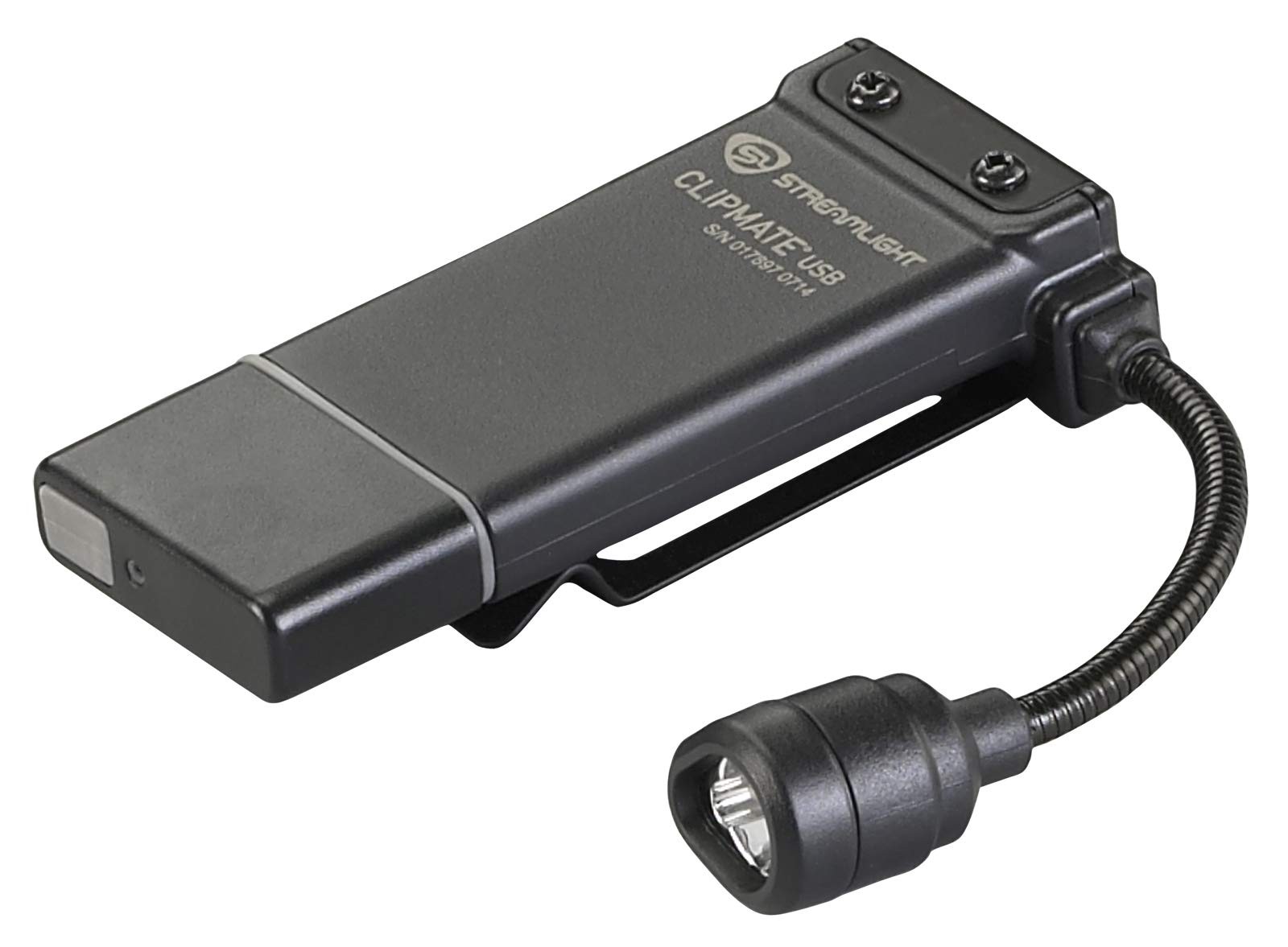 Streamlight 61125 ClipMate 70-Lumen 500-Candela White LED One Size, Black