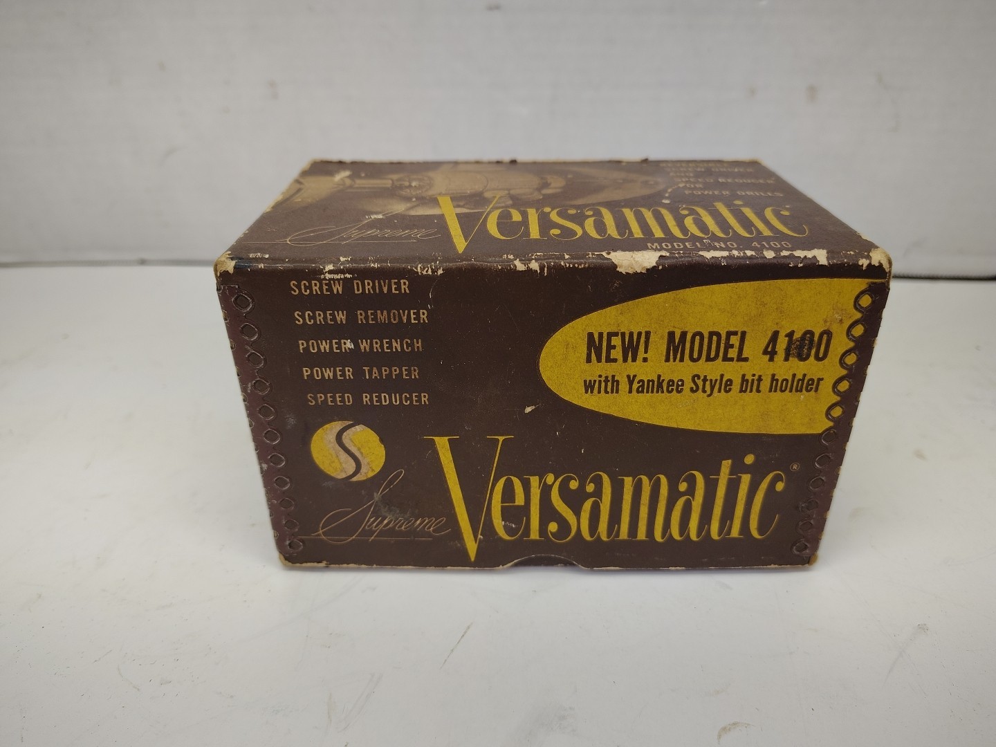 Vintage Supreme Versamatic Model 4100 Reversible Power Drill Speed Reducer