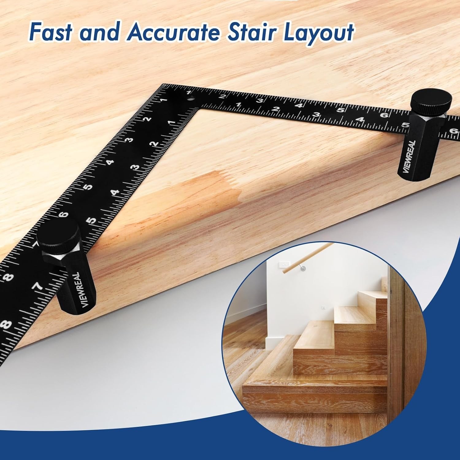 Tall Anti-Slip, Anodized Aluminum Alloy, Precision for Carpentry, Includes Ho…