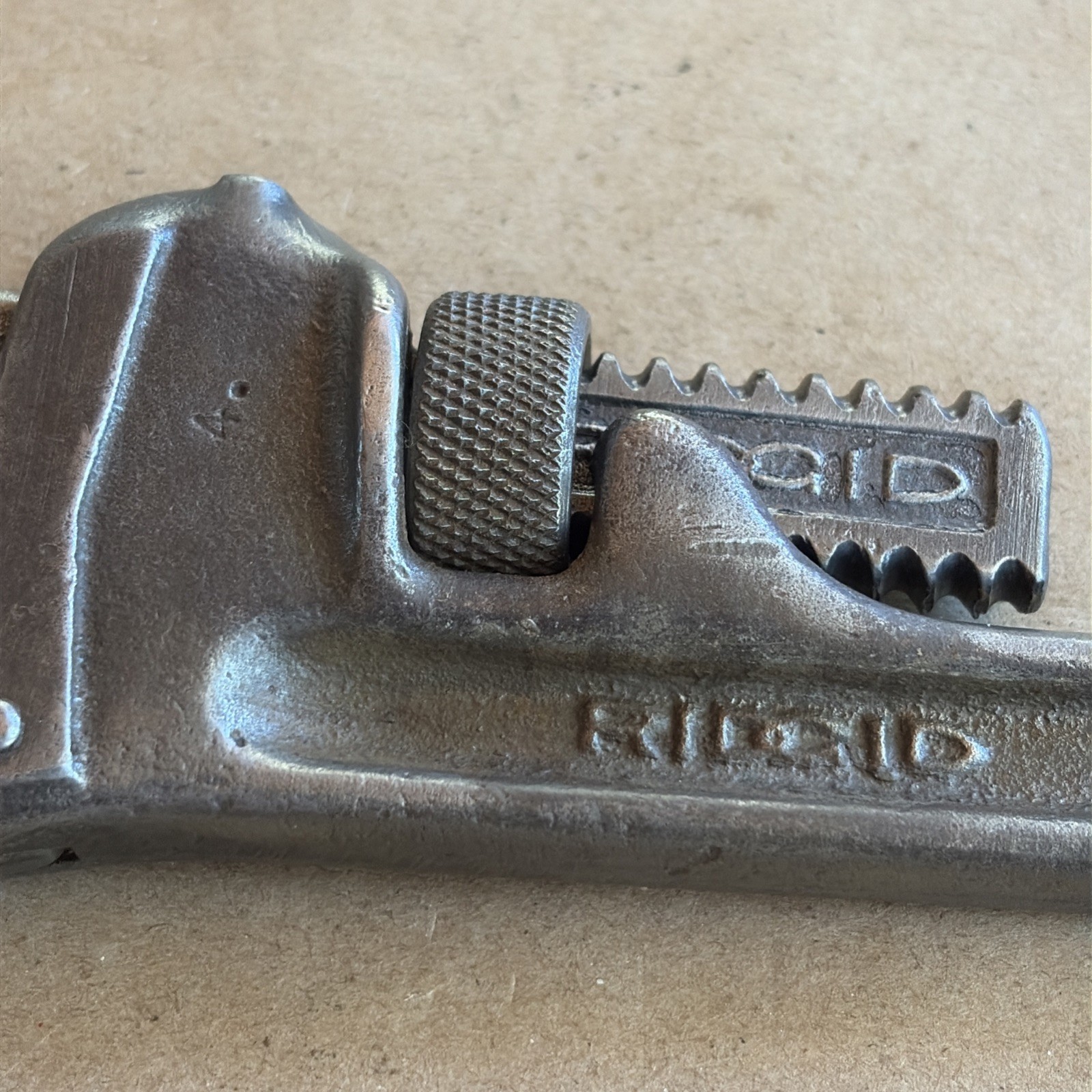 Vintage Ridgid No 8 Small Pipe Wrench Ridge Tool Co Elyria Ohio USA
