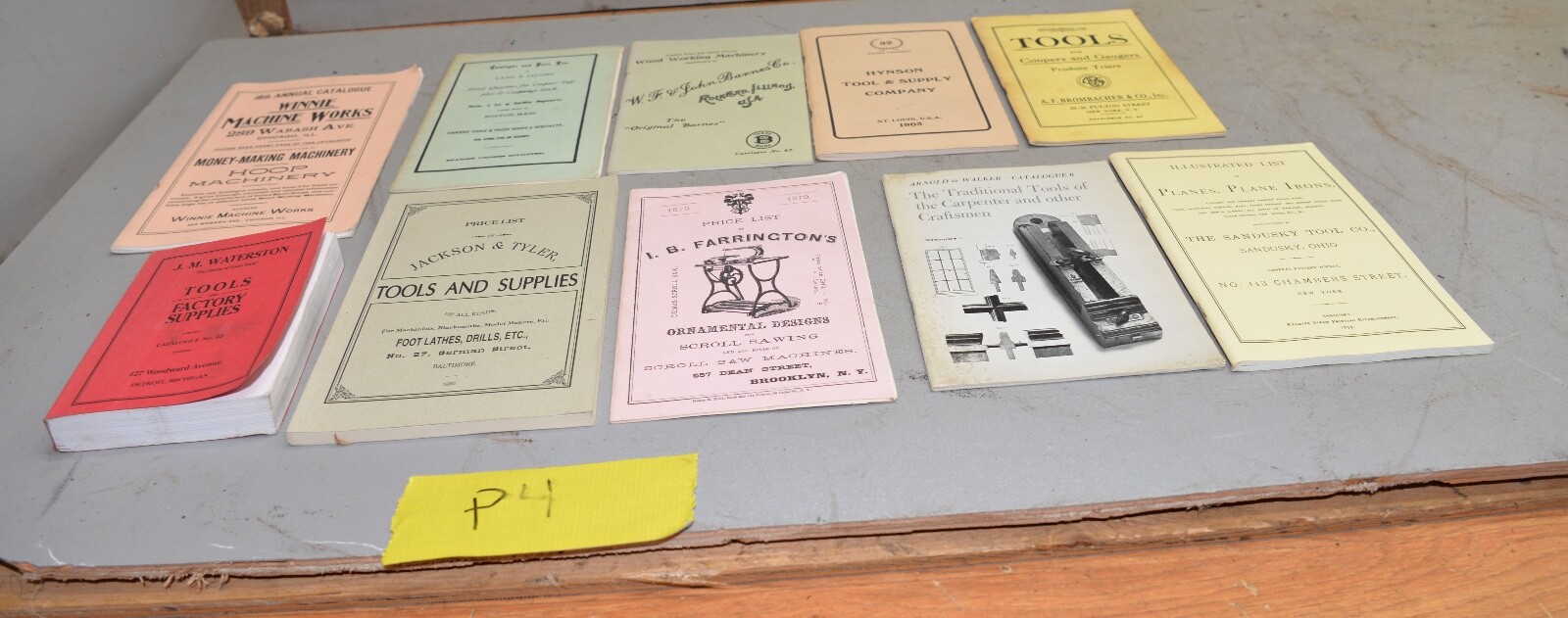 Antique tool catalog reprint Hardware Plane coopers vintage saw & more lot P4