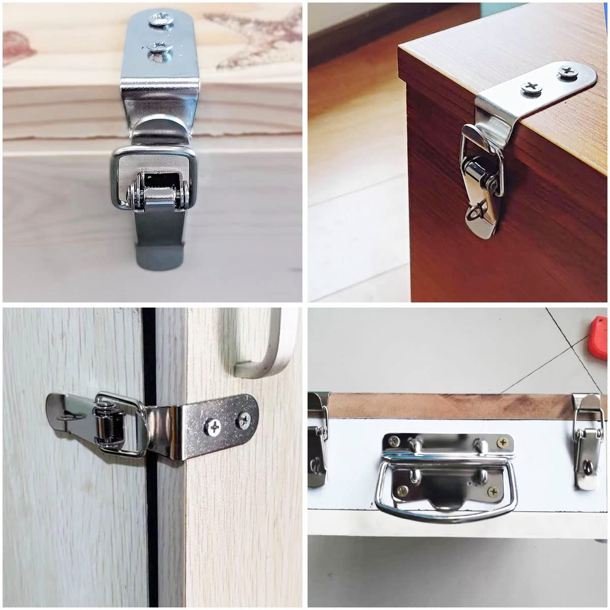 ITROLLE 4PCS Stainless Steel 90-Degree Tool Box Hood Locks Latches, Box…