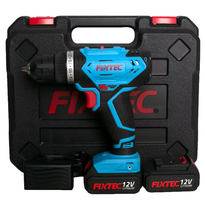 12V Cordless Drill w/ 2 Batteries FCD12L01