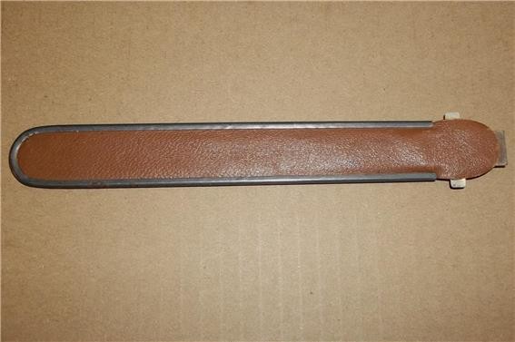 VINTAGE SREPCO DAYTON OHIO STAINLESS STEEL 6″ RULER w LEATHER CASE & POCKET CLIP