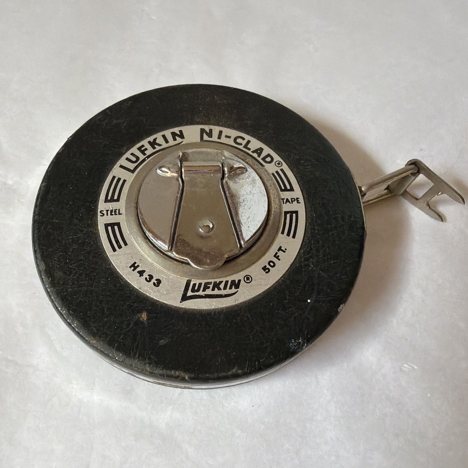 Lufkin Ni-Clad Vintage 50 Feet Original Steel Measuring Tape Collectible Tool