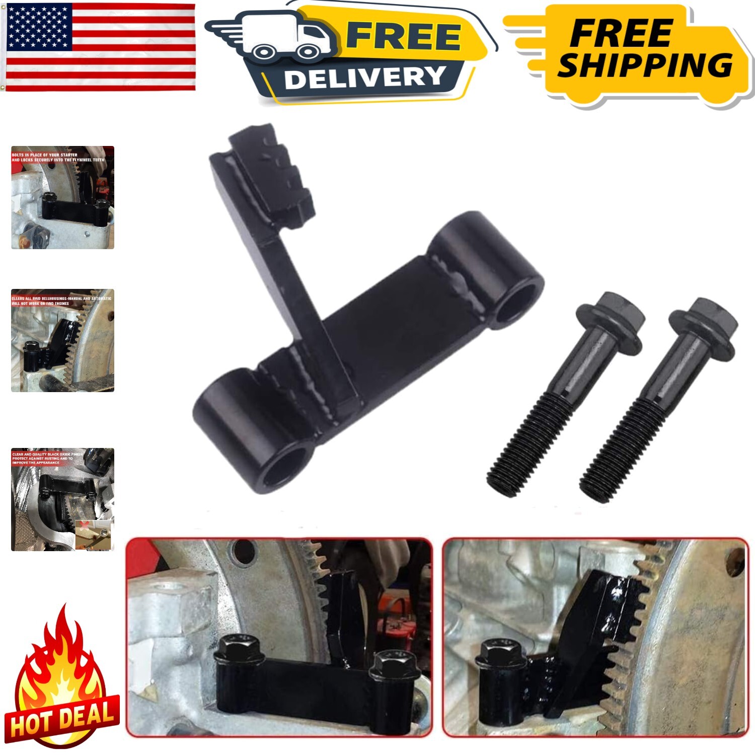 Reliable LS Flywheel Locking Tool with Grade 8.8 Bolts for All Chevy V8 Engines