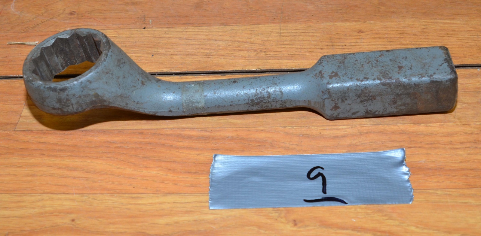 J H Williams US made 2″ offset box end striking wrench mechanics tool vintage