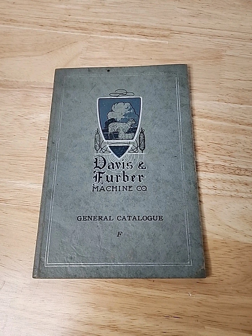 Vintage Davis & Furber Machine Co 1929 Catalogue & 1930 Card & Napper Room Tools