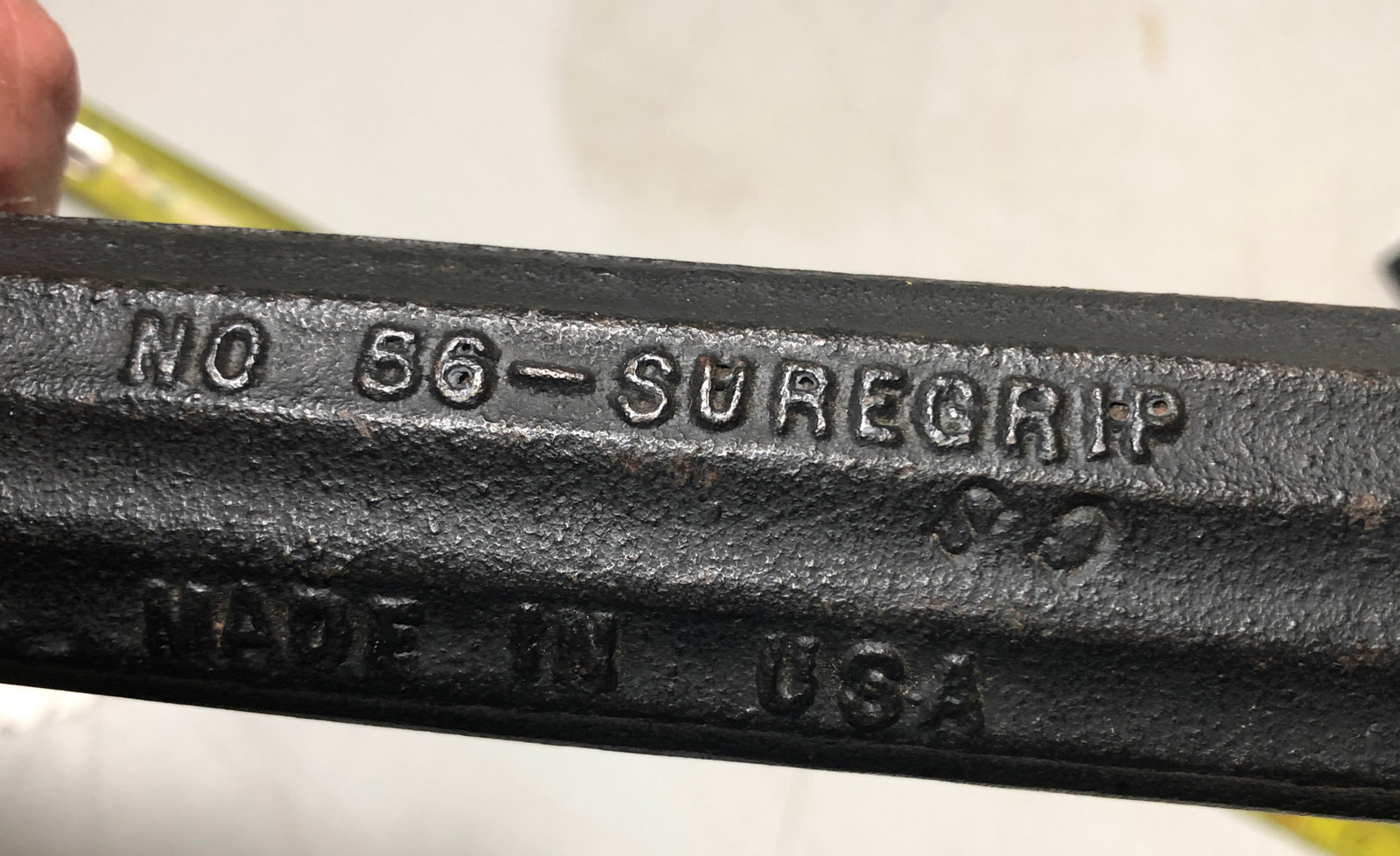Antique Suregrip Cast Iron Nail Puller Slide Hammer USA CRESCENT No. 56