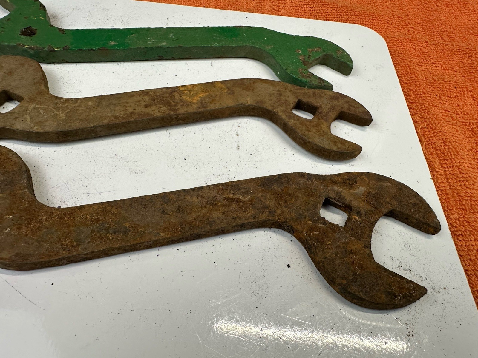 LOT #131 Vintage 3 Old WRENCH WRENCHES Farm Tractor Ag IH IHC AC JD Equipment