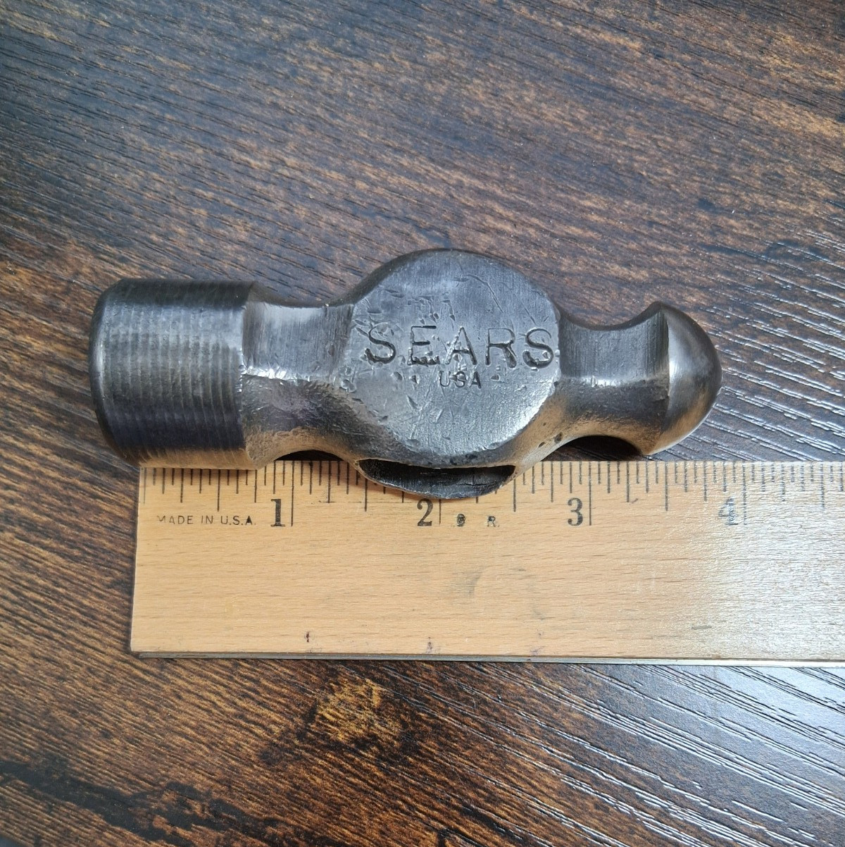 VINTAGE SEARS BALL PEEN HAMMER HEAD 11.8 OUNCES