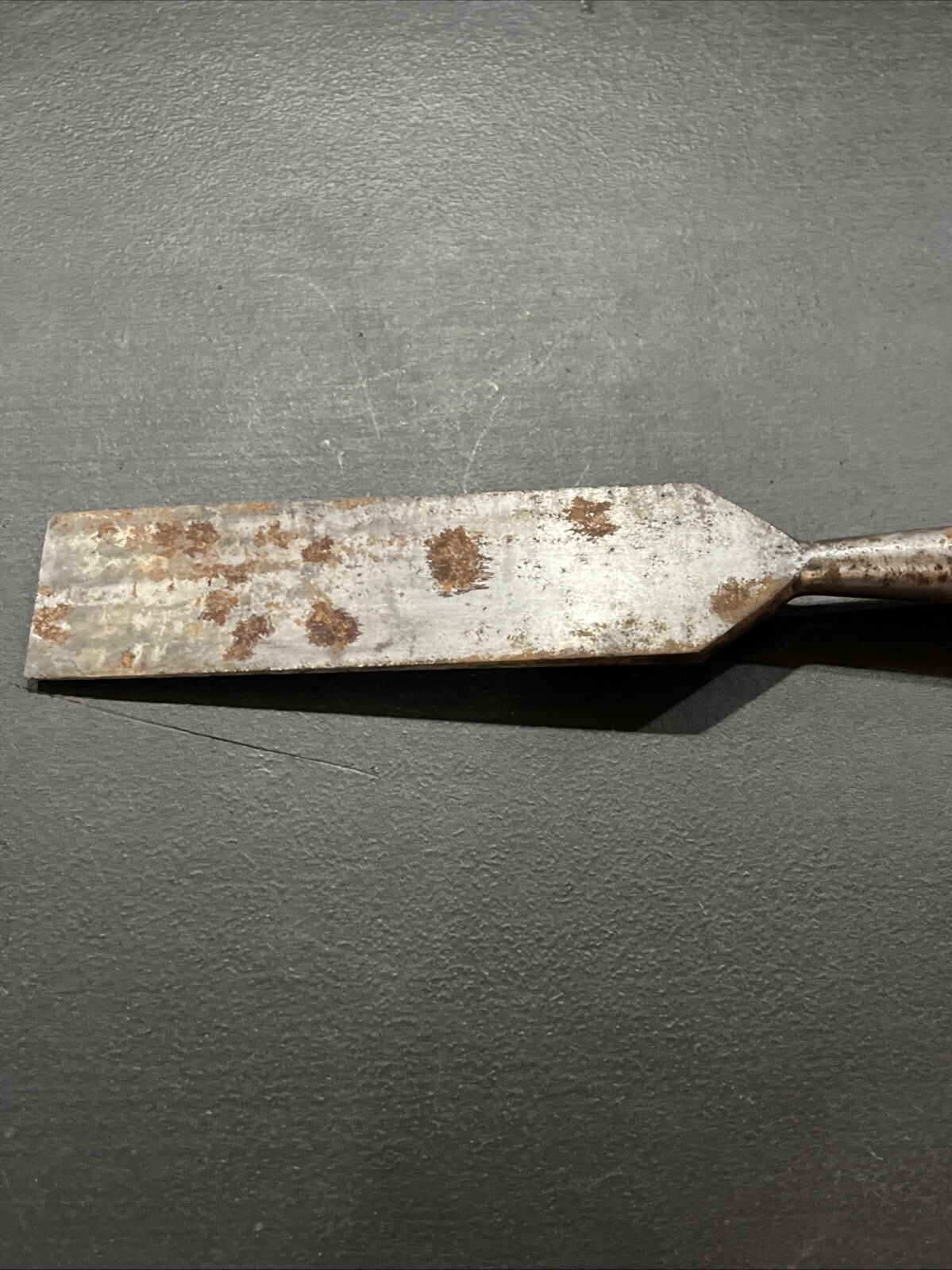 Vintage C.E. Jennings 1 3/4” Bevel Edge Chisel, Arrowhead Trademark 13” Over All