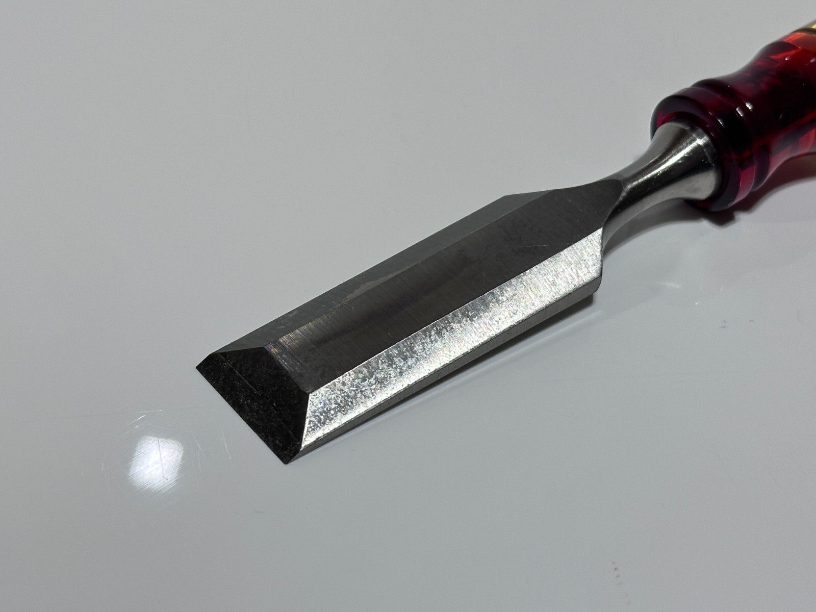 New STAG by Buck Bros 1″ Chisel – Clear / Red Hard Handle – New Old Stock NOS