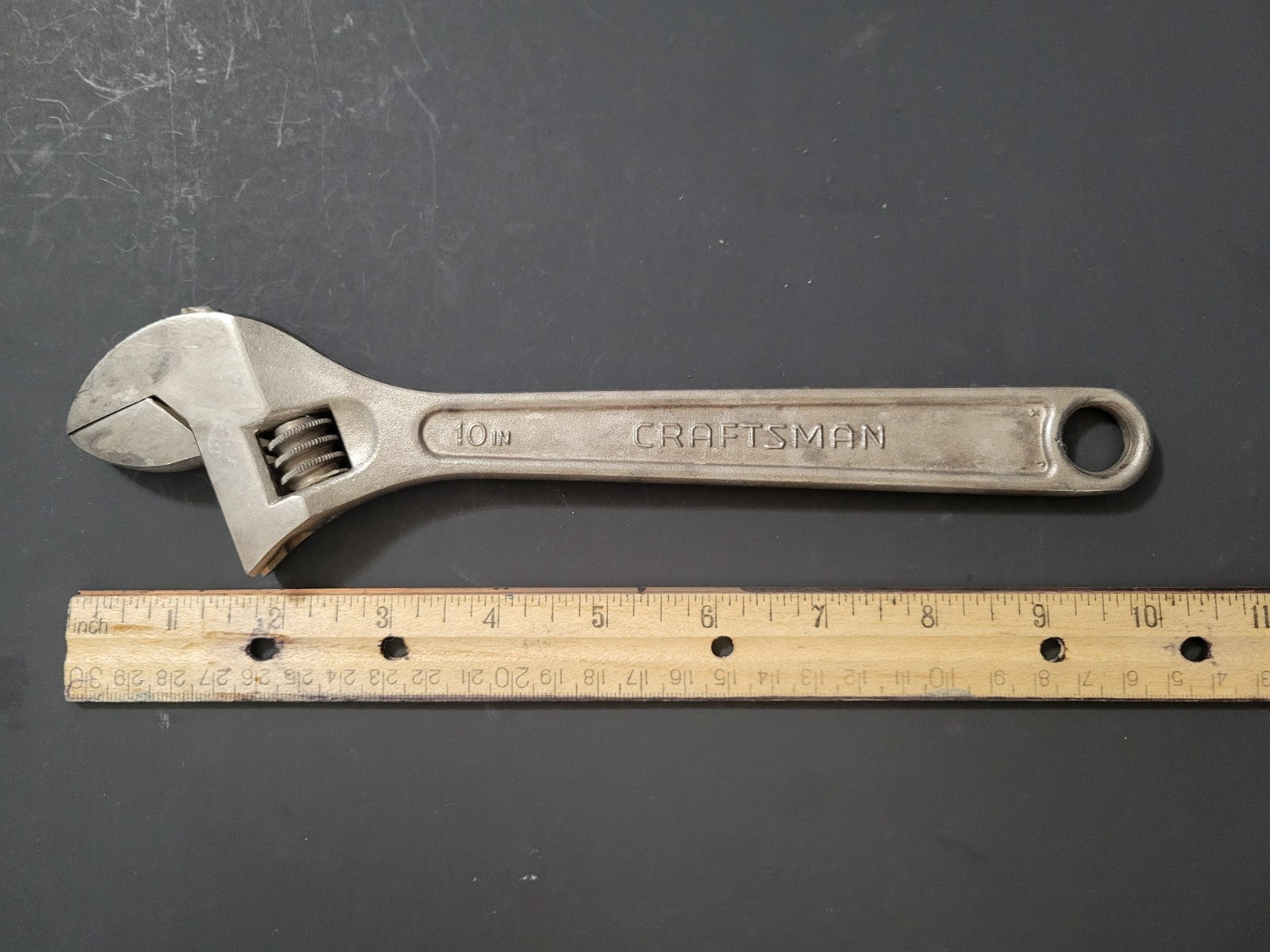 Vintage Craftsman 8″& 10″ Adjustable Wrench Set Made in USA 9-44604, 44603 WF