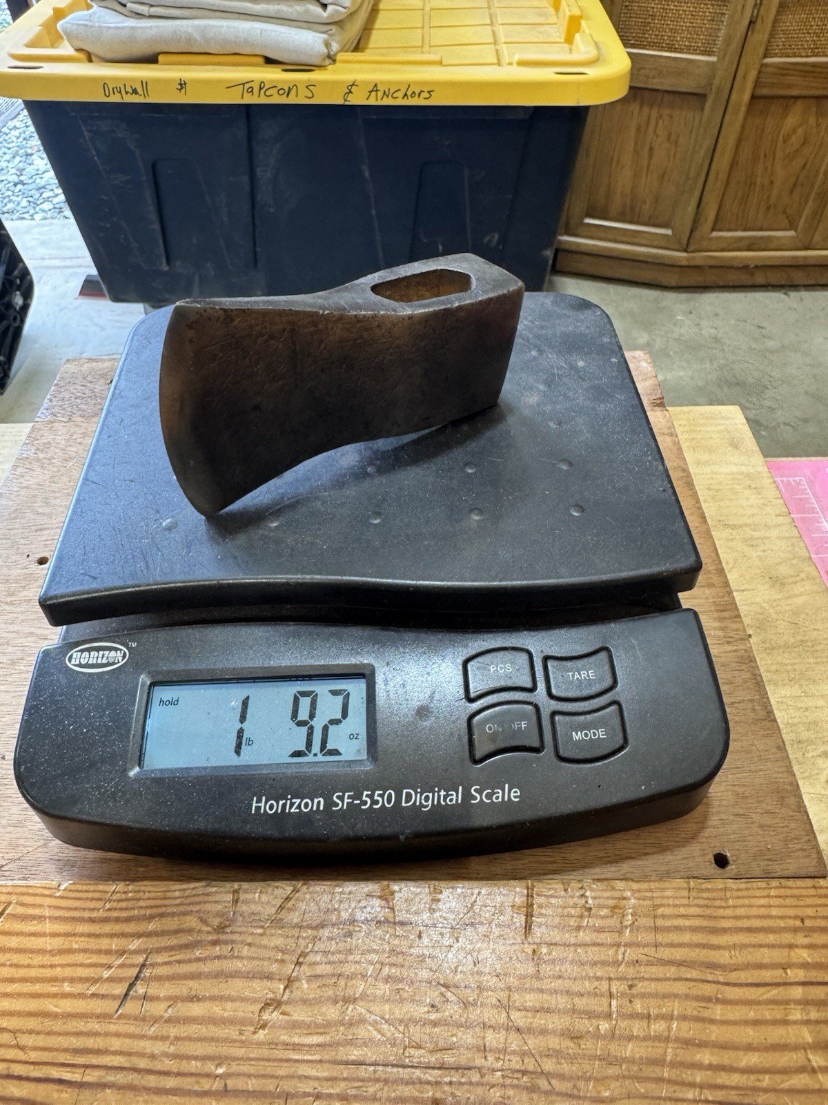 Vintage Thick Unmarked Hatchet Head 1-1/2” Eye 1lb 9oz (251)