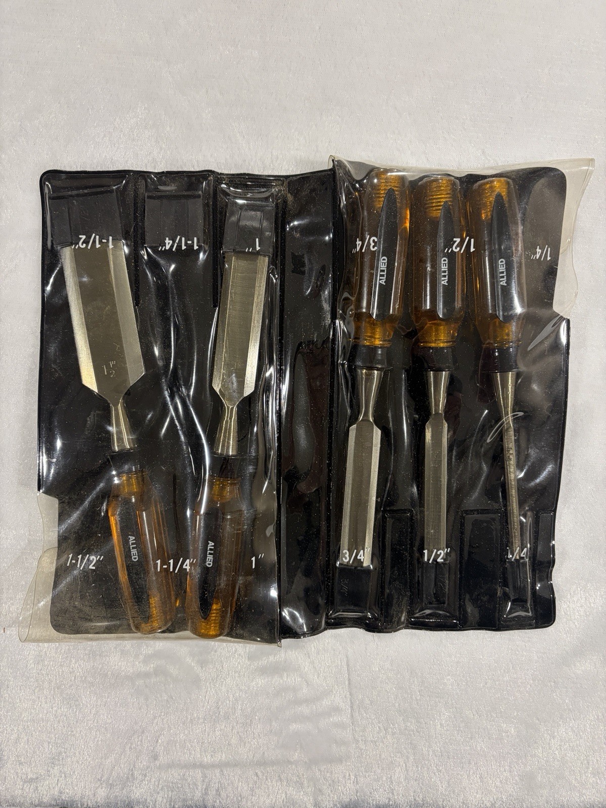 Allied 5 Piece Professional Deluxe Wood Chisel Set w/Holder – Missing The 1.25”