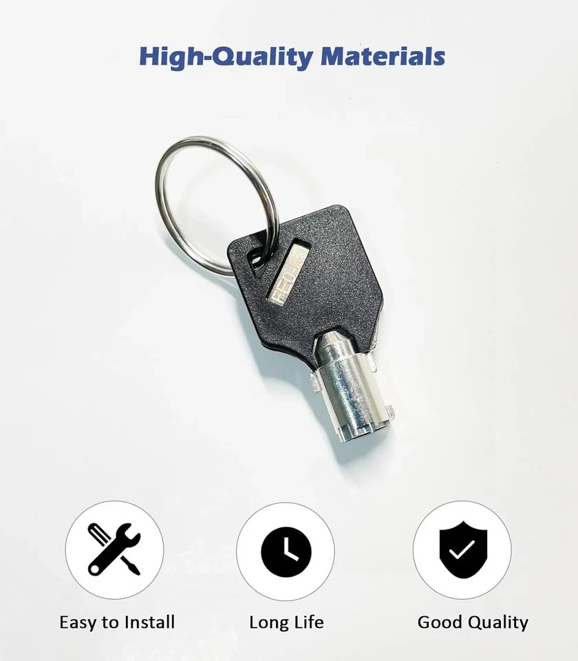 Elevator Key, FEO-K1 Fire Service Key Recall Reset Keys,Copper,Black/Silver,Pack