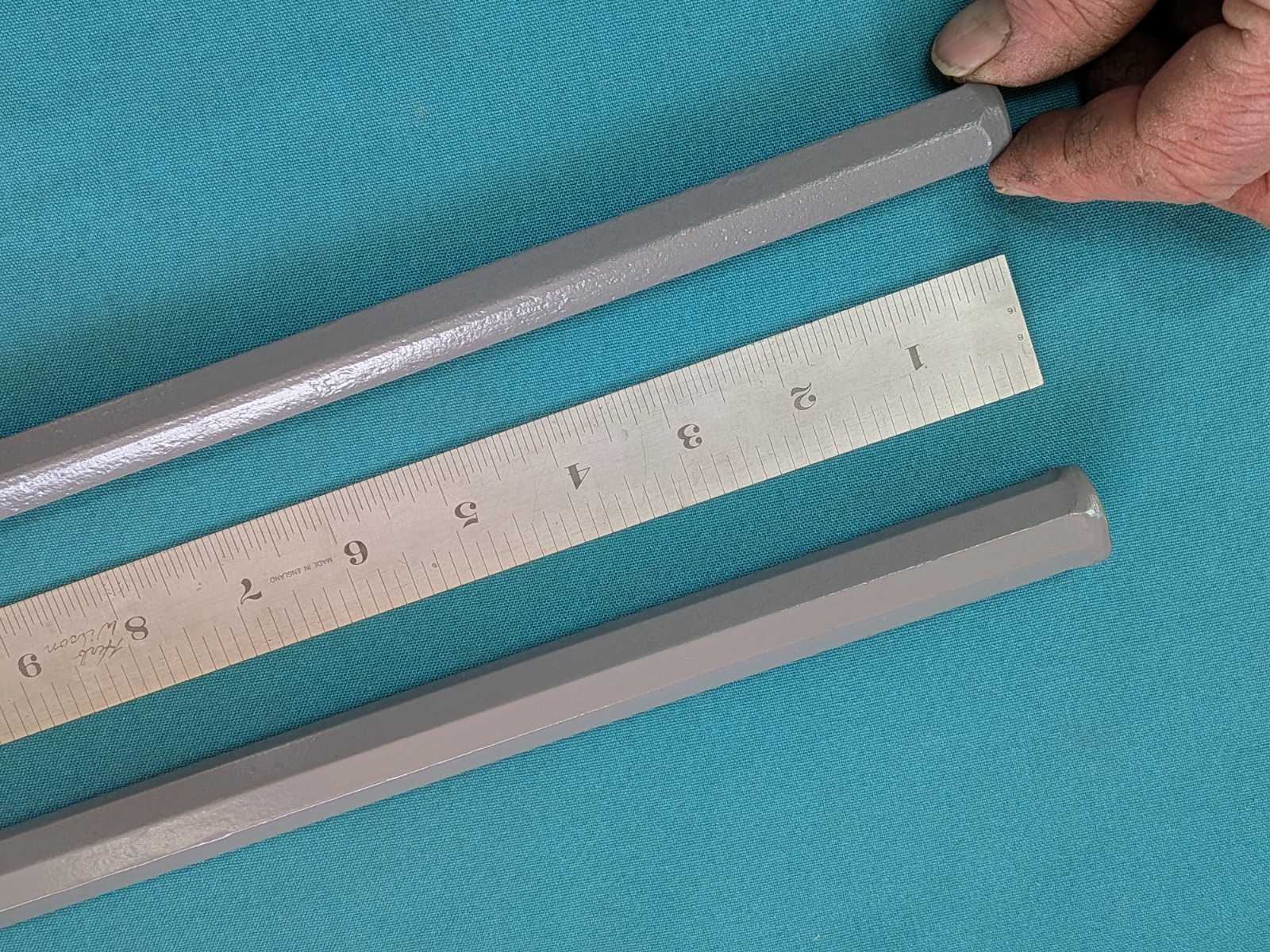 Vintage Two Refurbished Extra Long Cold Chisels 1″ x 15-1/2″ AND 1-1/8″ x 14″