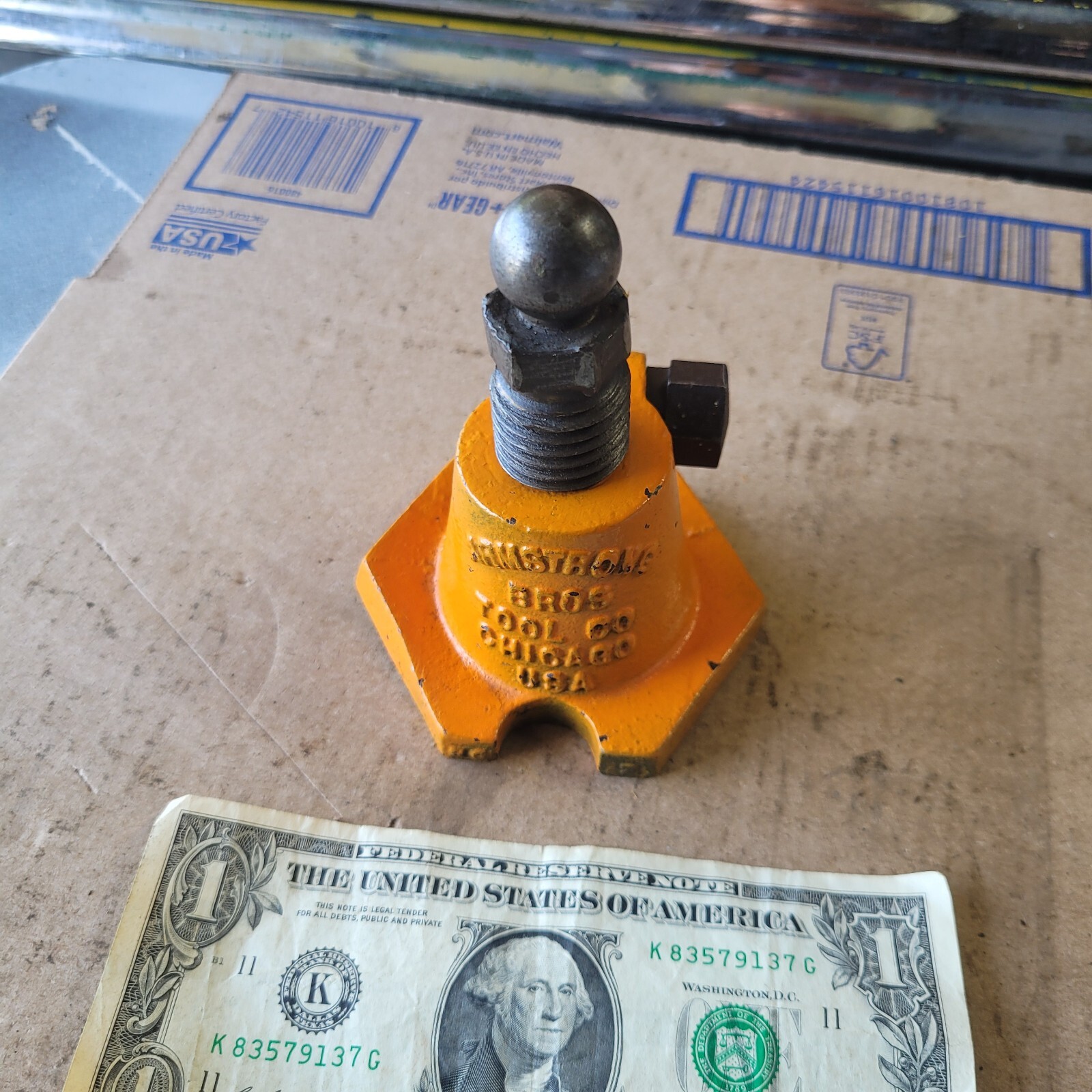 Vintage Armstrong Bros Tool Company No. 2 Machinist Screw Leveling Jack USA