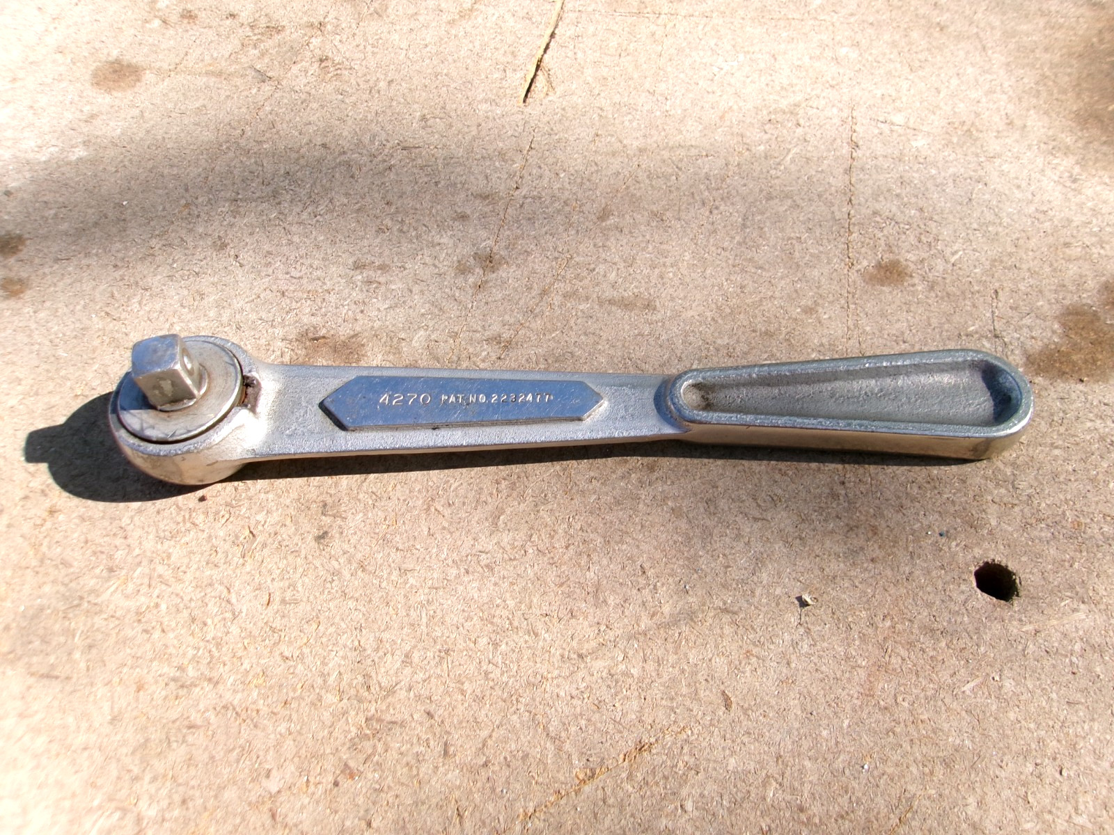 Vintage S-K Gambles ARTISAN 4270 1/2” Drive Ratchet Beaver Tail Handle Rare gAo