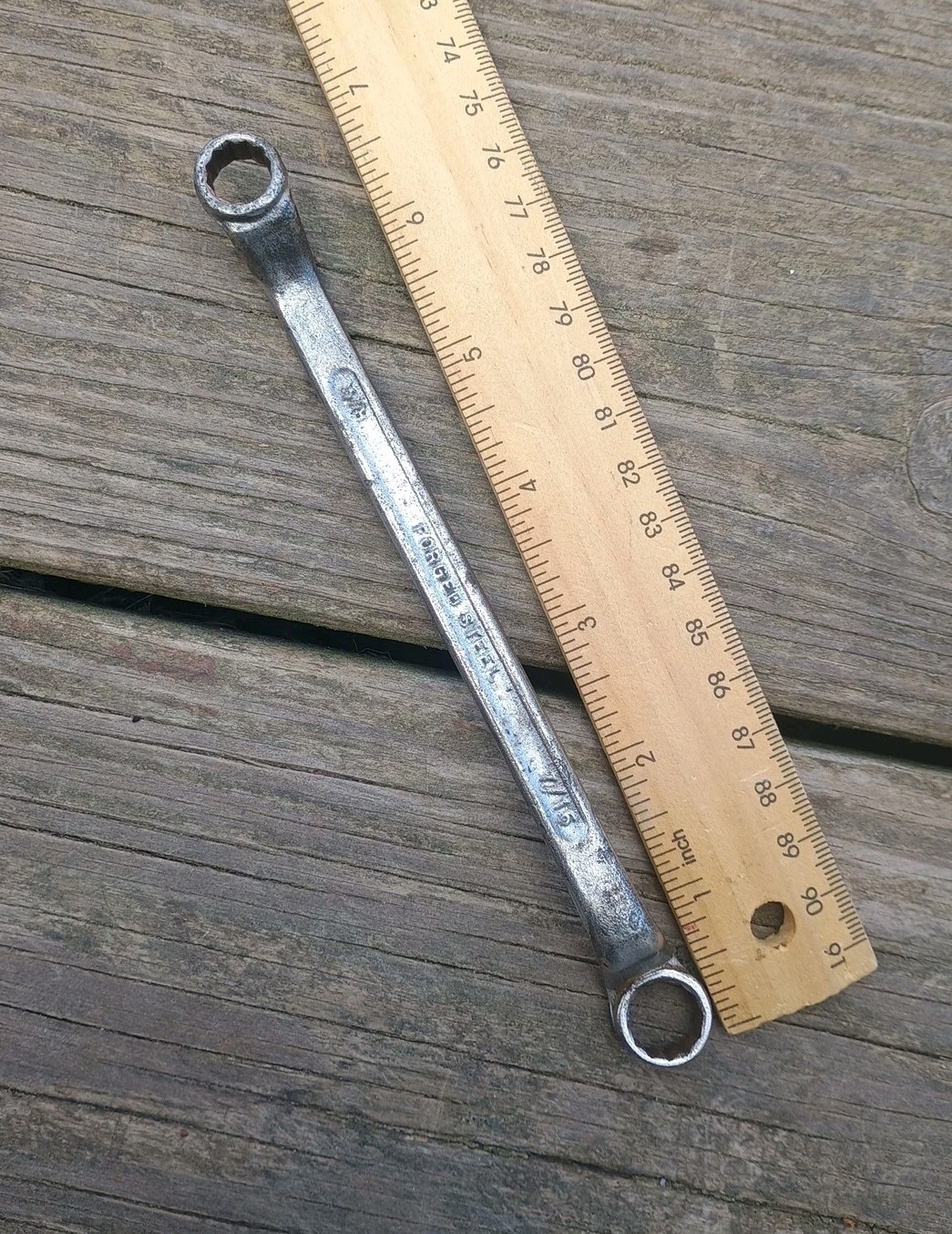 Vintage Tru-Fit 3/8″ & 7/16″ Offset 12 Point Box End Wrench USA 7″