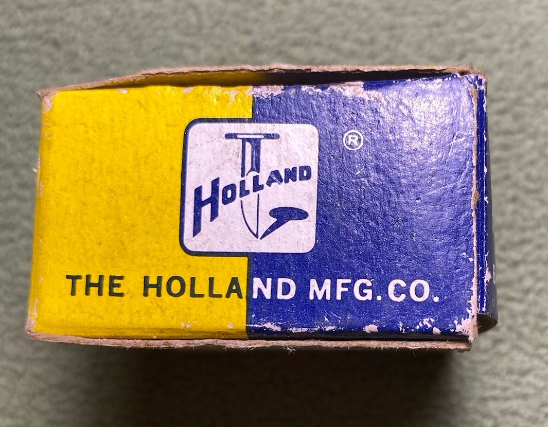 Holland #3 Tacks Original Box 3/8 Blued Tacks Made In USA