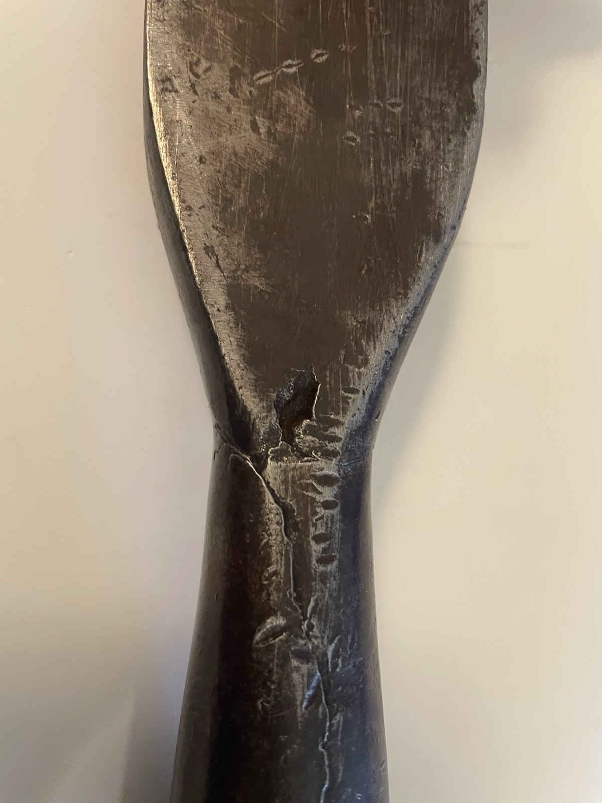 Vintage Hand Forged Socket Chisel Slick Iron Early Tool 2″ Total 19″ 🌺🌺
