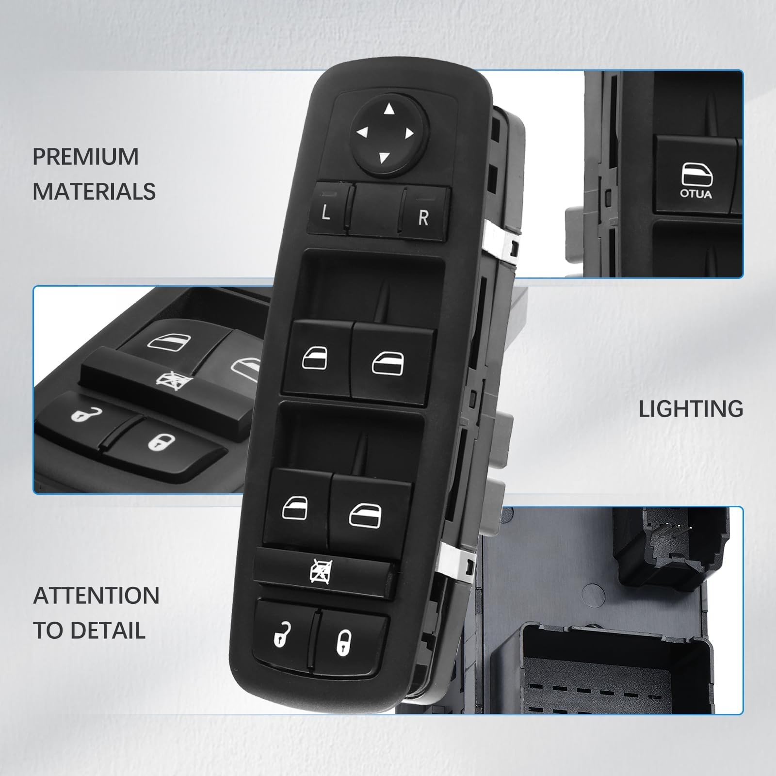 Power Window Door Master Control Switch | Front Driver Side | 3+0 Pins | Comp…