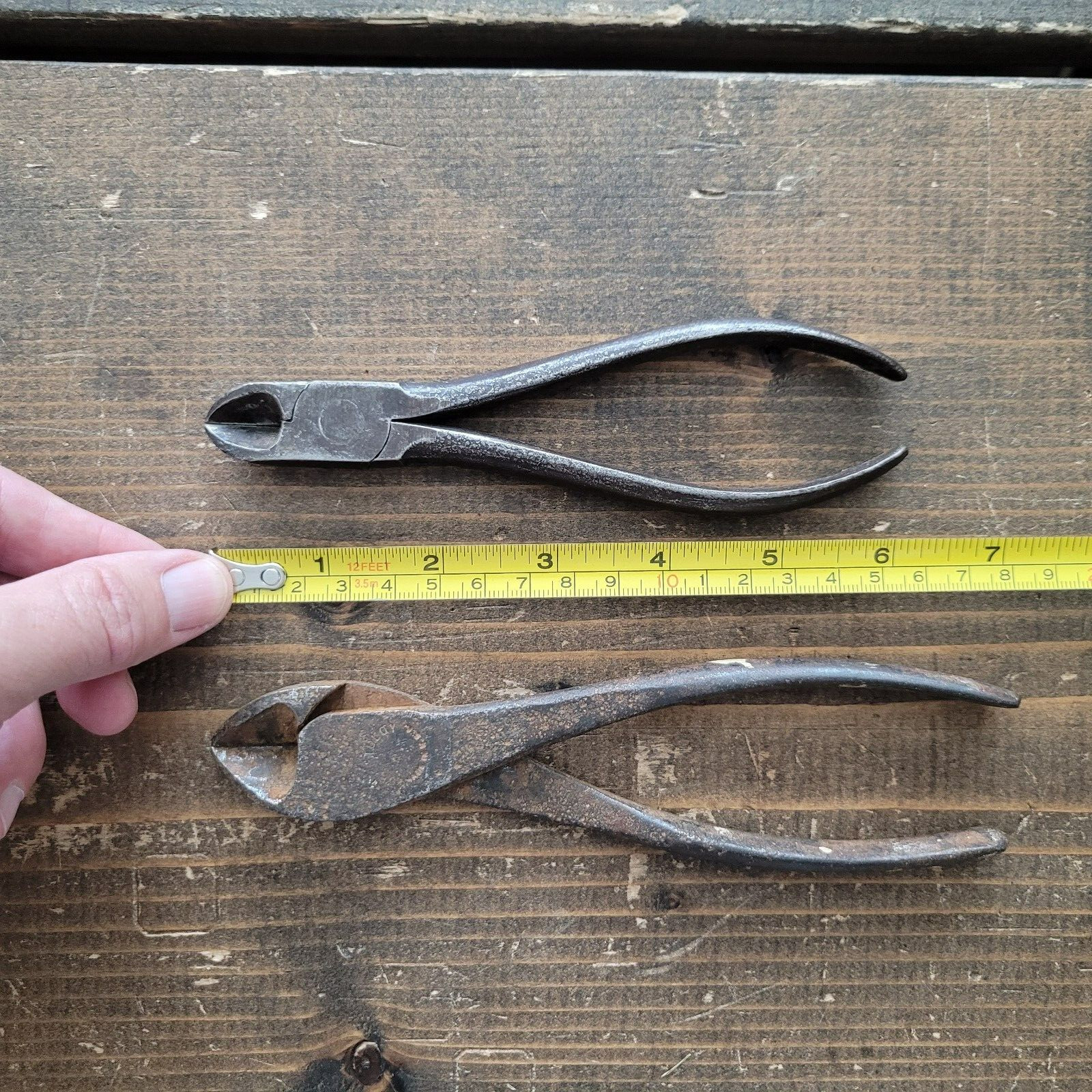 Vintage CRESCENT 542-7 Diagonal Cutters Wire Pliers & STEELCRAFT 6″ Tools LOT