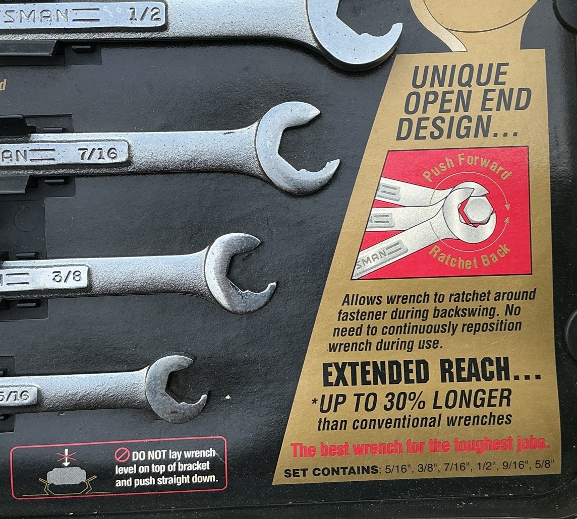 Craftsman Quick Wrench Set 9-42356 SAE USA