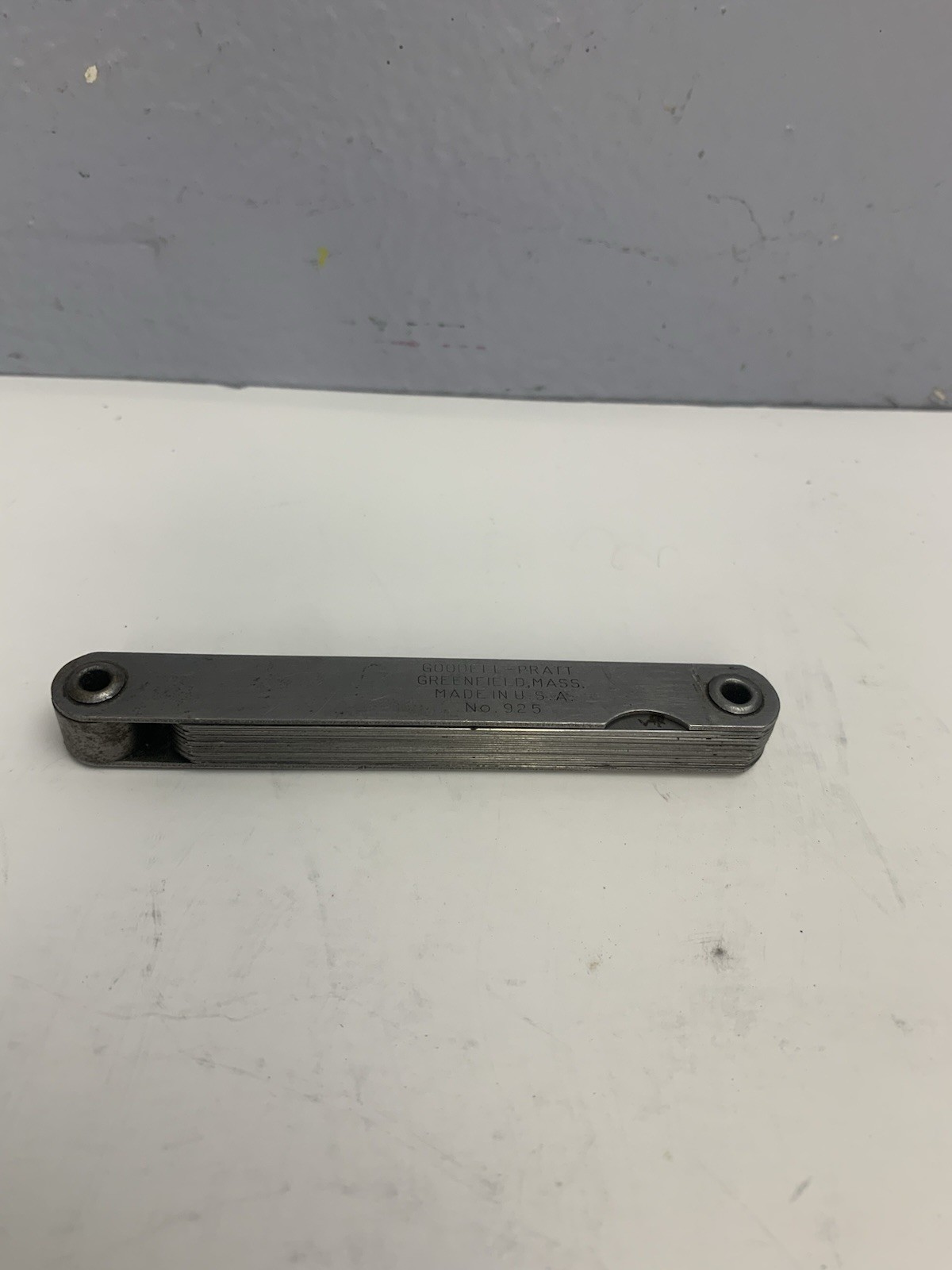Vintage Goodell-Pratt No. 925 Feeler Folding Gauge Thickness Set