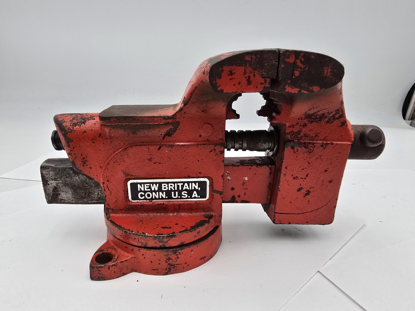 Parker Vise 3-1/2″ Red Swivel Base 703-1/2 (Read)