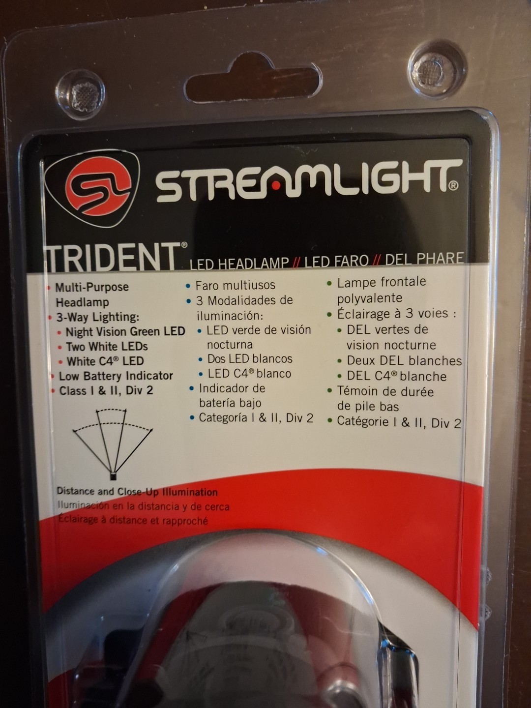 Flash Light Streamlight 61051 Trident Headlamp w/ White & Green LEDs