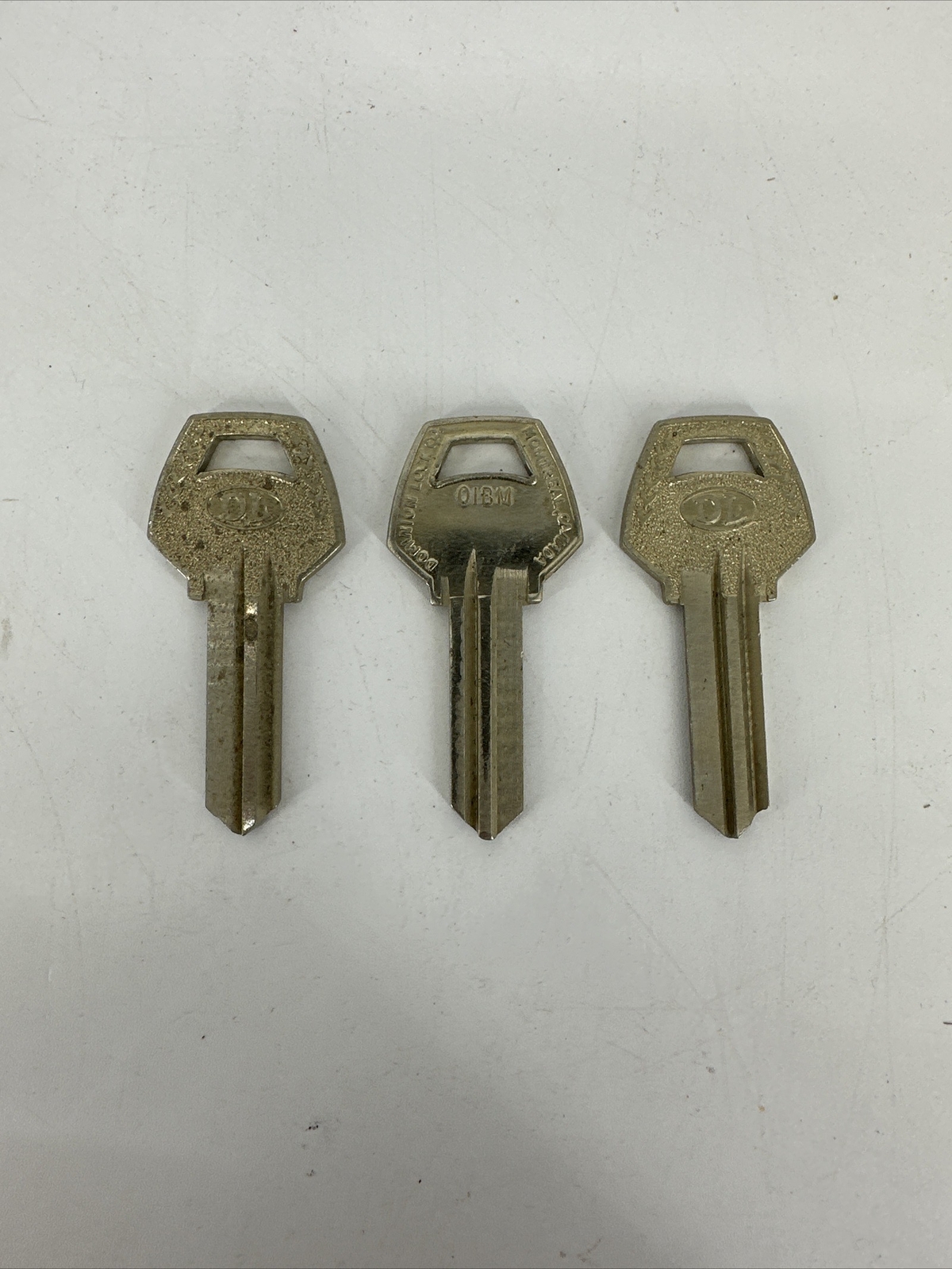 LOT OF 3 Dominion Lock Co. DL 01BM Blank Key Uncut Keys