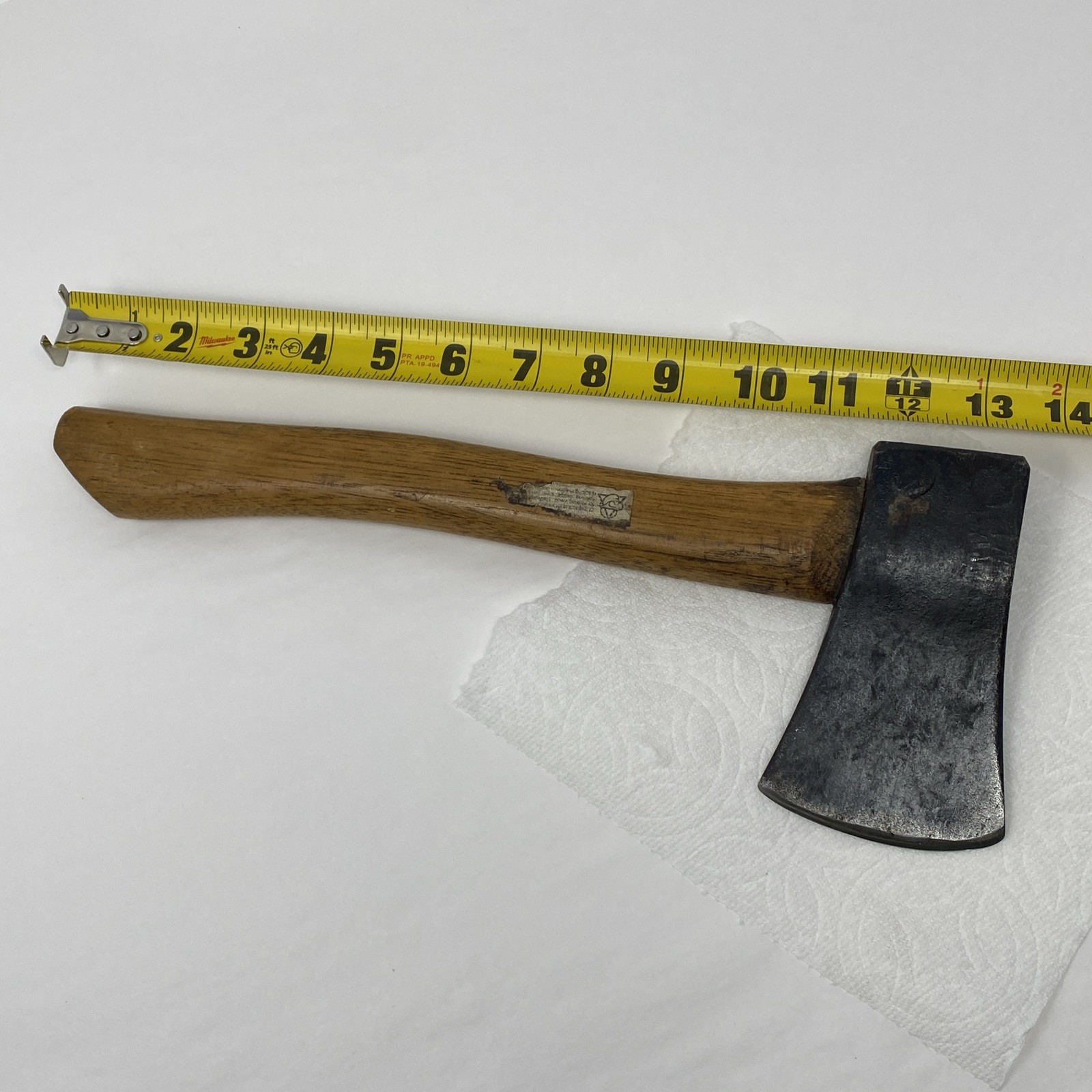 Vintage USA Made Single Bit Camp Axe Hatchet 5″ Head – 13” Total Length SHARP