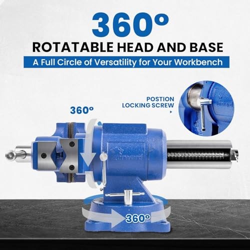 5 Inch Heavy Duty Bench Vise 360 Swivel