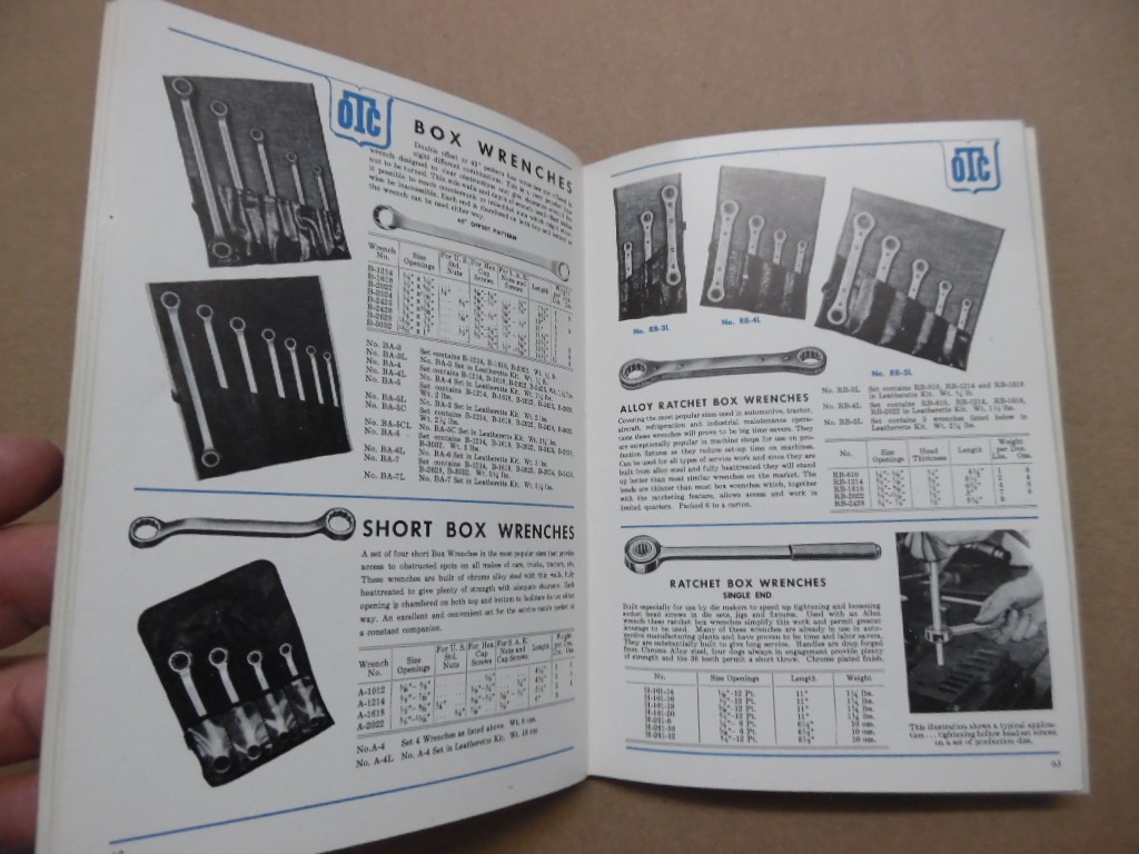 1949 Owatonna OTC Tool Catalog 49-J Special Tractor Tools Vintage Origial VG+