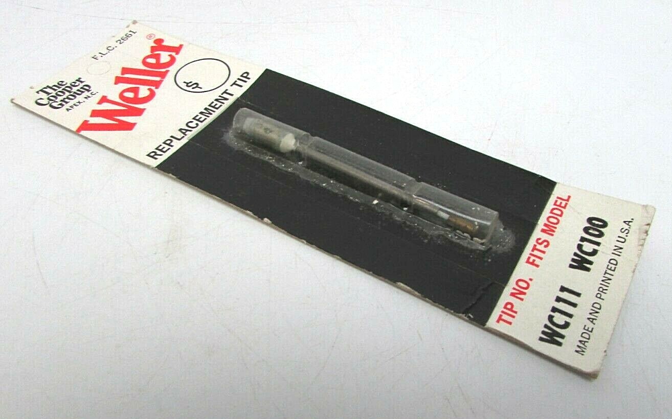 Rare Vintage Weller Soldering Iron Replacement Tip NOS New Fits WC111 WC100
