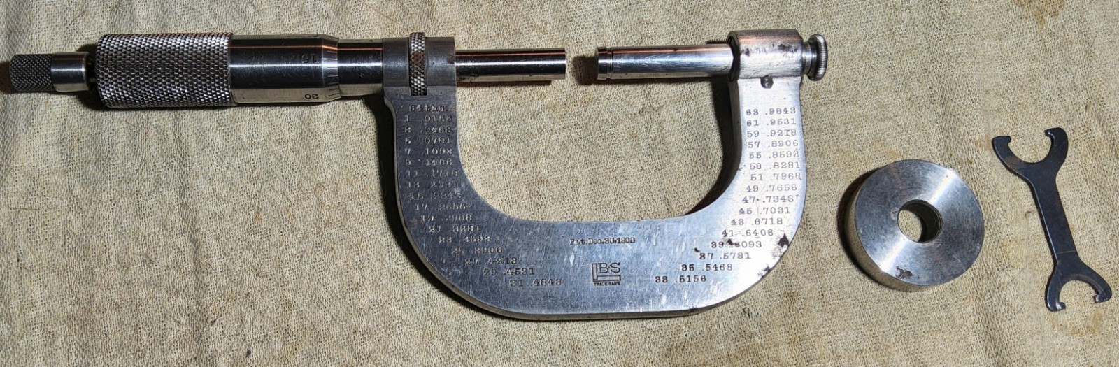 ANTIQUE DEC. 30, 1902 PATENT BROWN & SHARPE NO. 45 MICROMETER IN ORIGINAL BOX